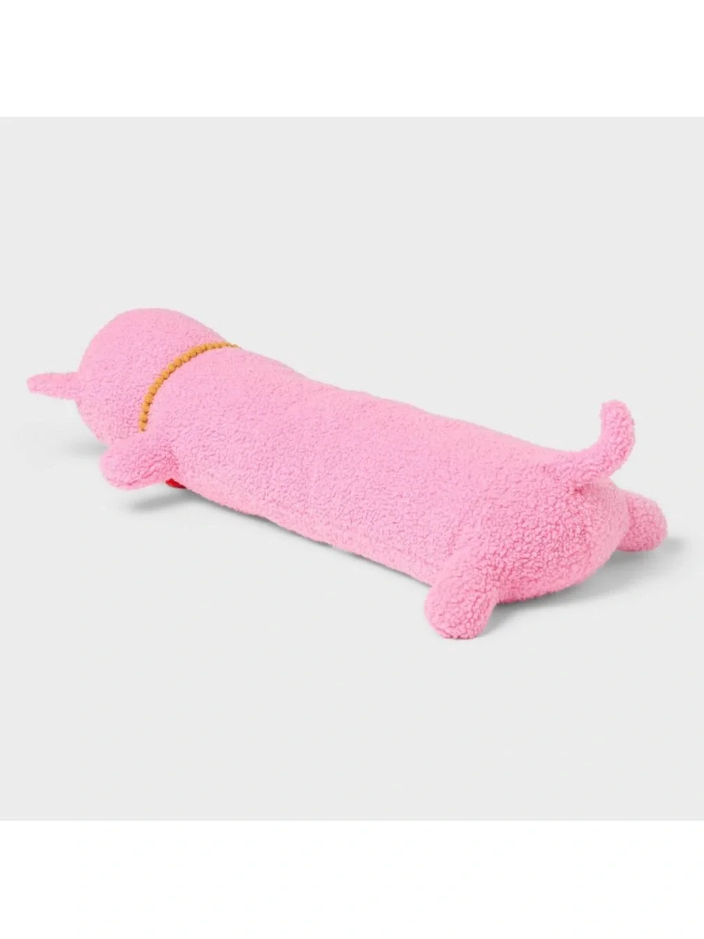 Pillowfort Cat Kids’ Long Weighted Plush Throw Pillow Pink